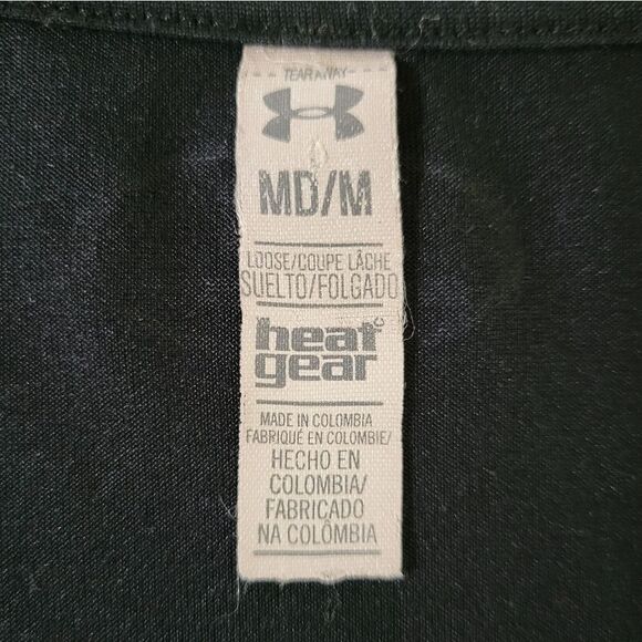 Under Armour Women's Black HeatGear V-neck Short Sleeve Pullover Top - Picture 5 of 13